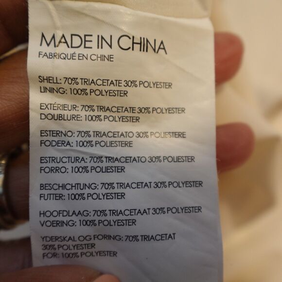 Club Monaco Women Medium Vancy Dress Drop Sleeve Tie Lined - Picture 6 of 10